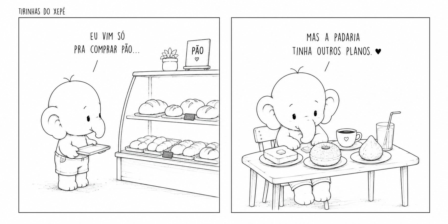 Eu vim só pra comprar pão... mas a padaria tinha outros planos.
