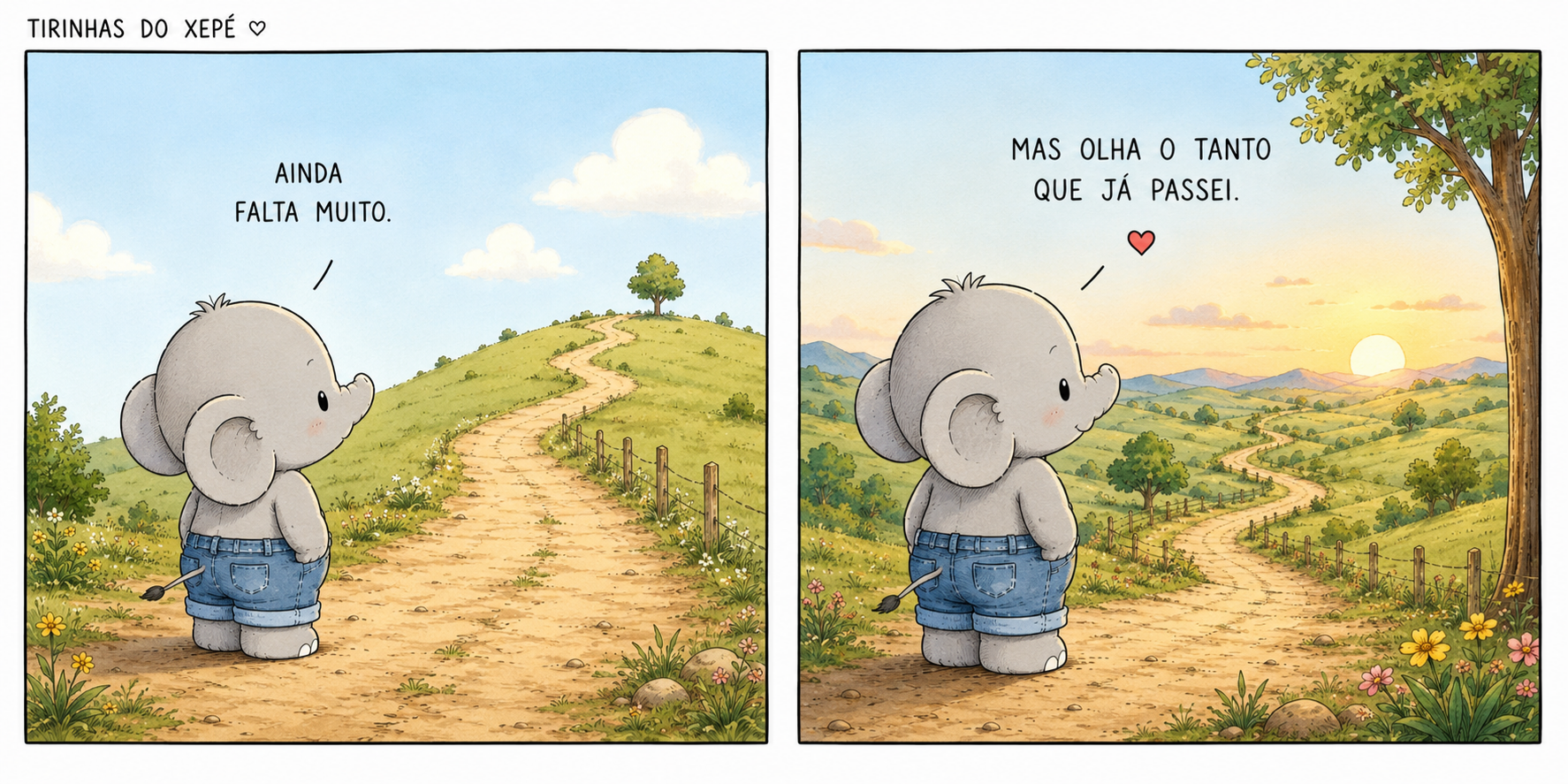 Ainda falta muito. Mas olha o tanto que já passei.